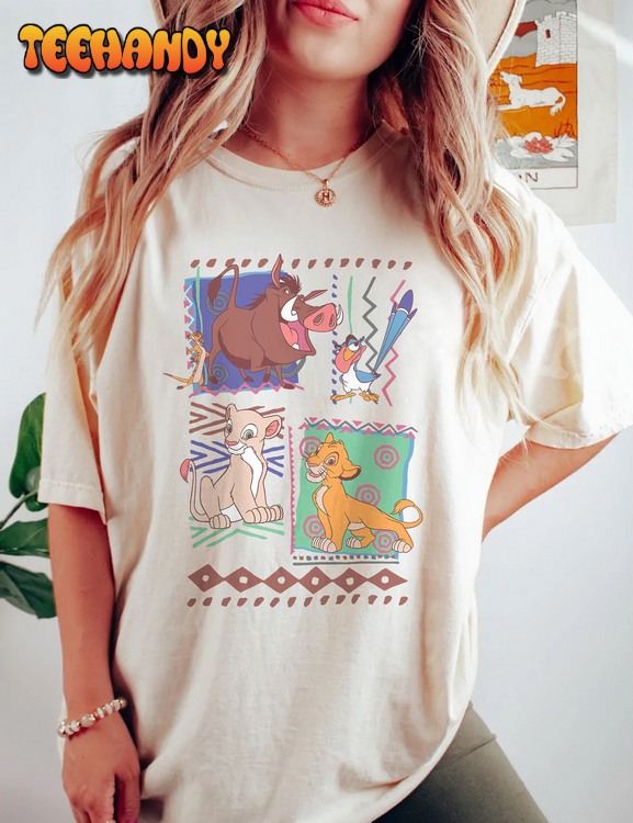 Vintage 90s Disney Lion King Simba And Timon Comfort Colors Shirt