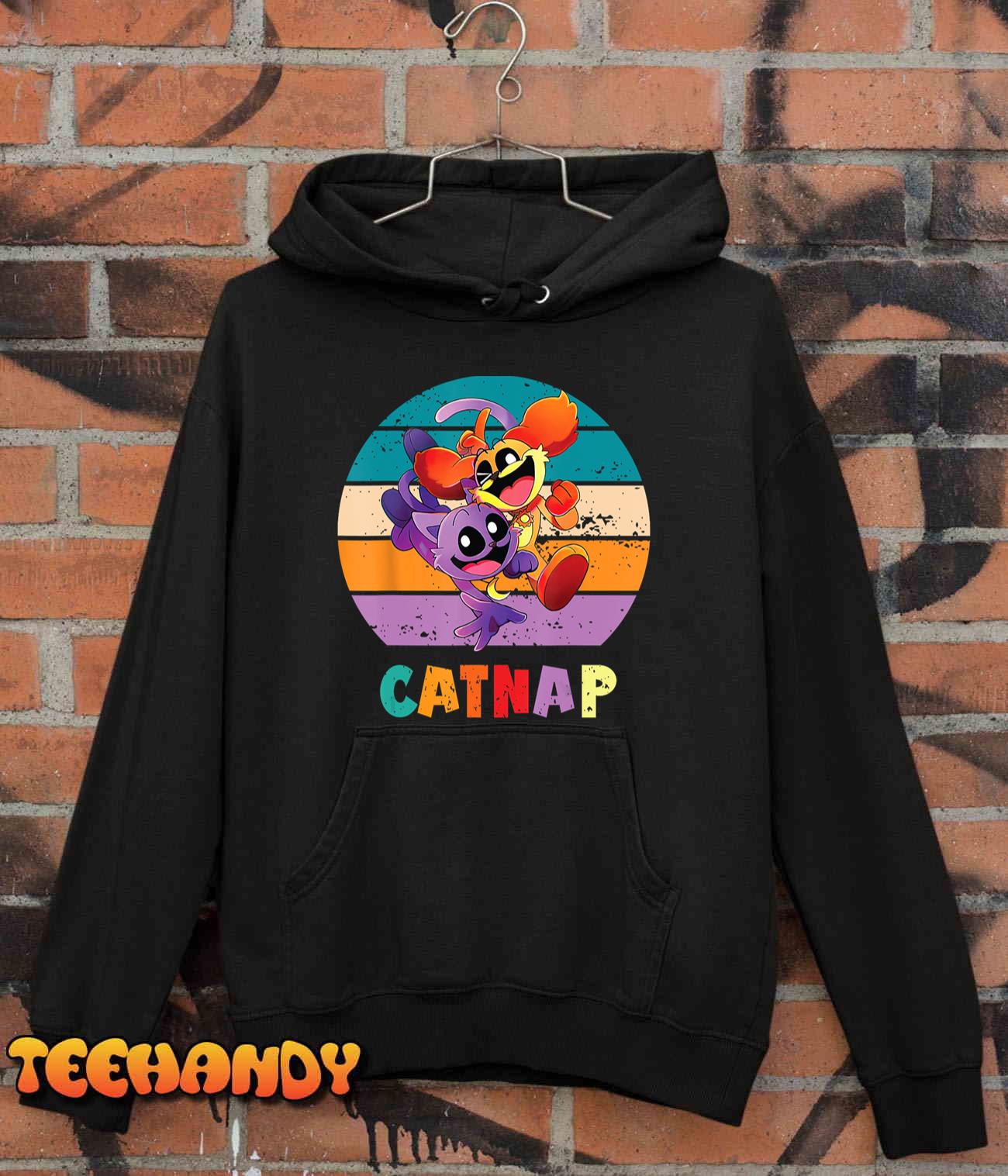 Funny Vintage Smiling Critters Catnap Dogday Lover T-Shirt Funny Vintage Smiling Critters Catnap Dogday Lover T-Shirt