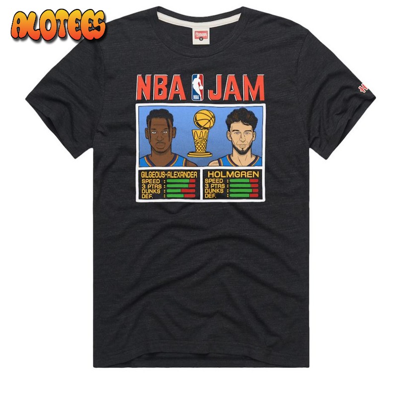 Chet Holmgren & Shai Gilgeous-Alexander Oklahoma City Thunder 2025 NBA Jam Tri-Blend T-Shirt