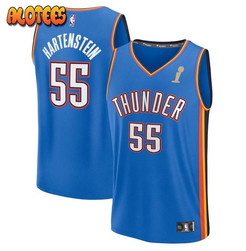 Isaiah Hartenstein Oklahoma City Thunder 2025 NBA Finals Champions Fast Break Replica Player Jersey