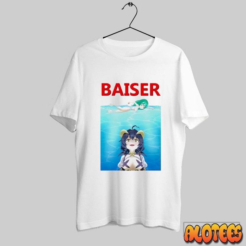 Baiser Jaw Shark Gushing Over Magical Girls Unisex T Shirt