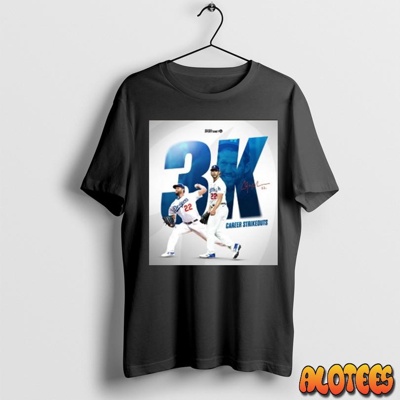 Clayton Kershaw Is Now The 20th Member Of The 3k Unisex T Shirt