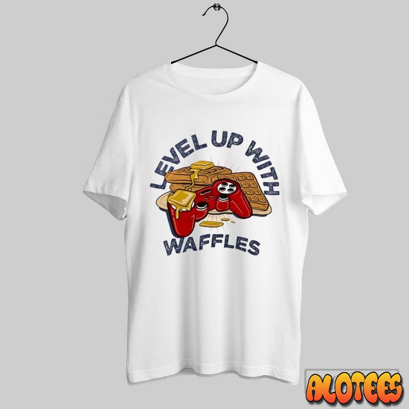 Level Up With Waffles Unisex T Shirt