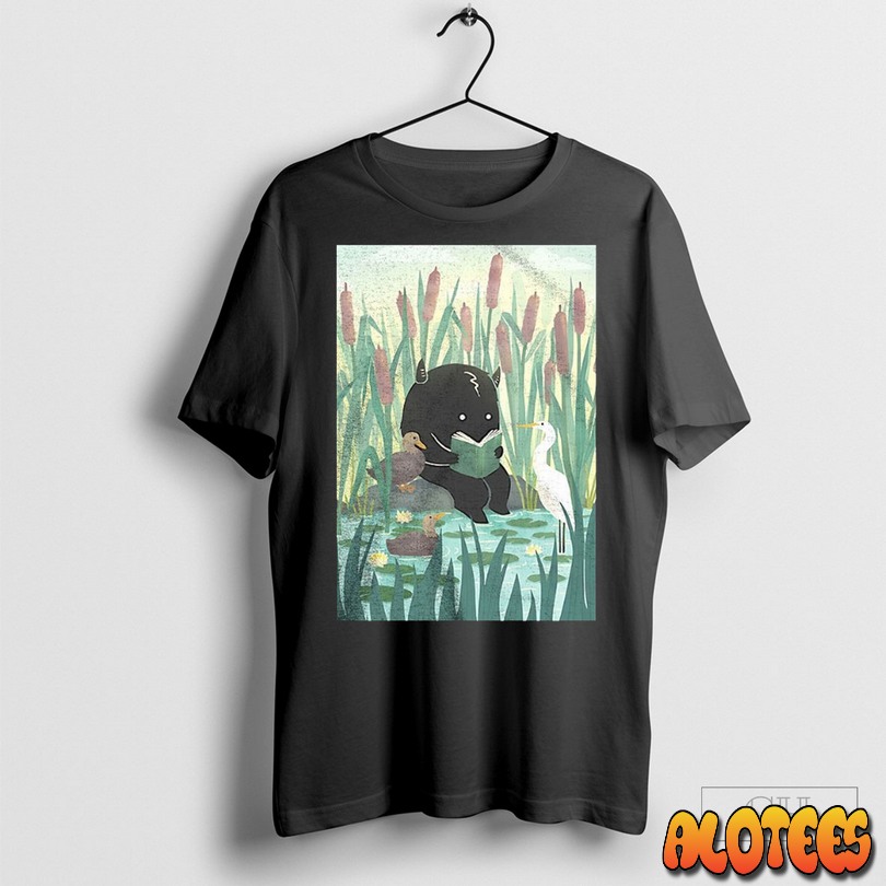 Quiet Lake Spot Book Lover Monster Unisex T Shirt
