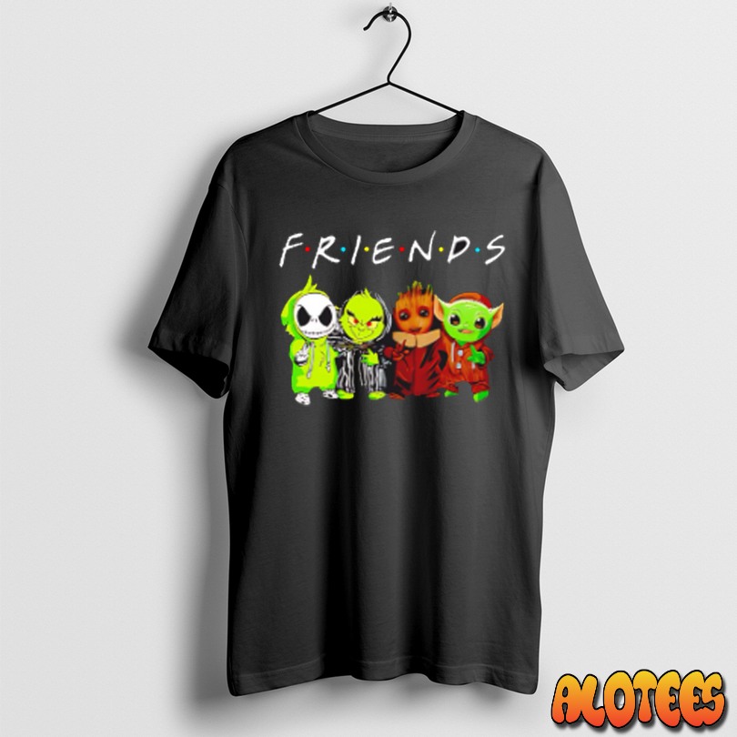 Groot Jack Skellington Baby Yoda Friends Unisex T Shirt