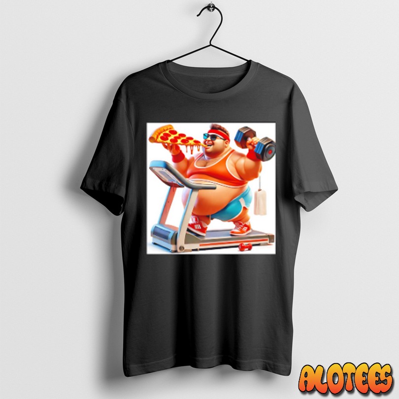 Pizza Pump Gym Bro Fit Fierce Full Of Cheese Unisex T Shirt