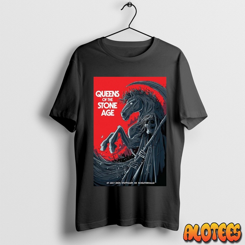 Queens Of The Stone Age Schleyerhalle 2025 Tour Poster Unisex T Shirt
