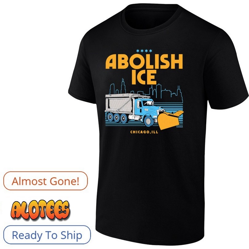 Abolish Ice Chicago ILL city skyline T Shirt