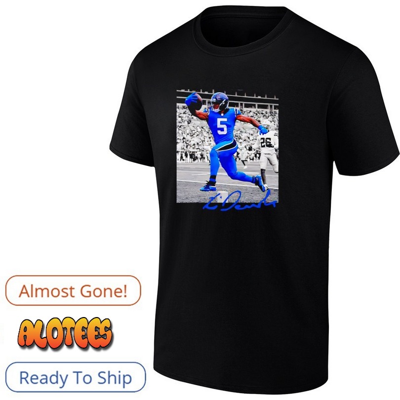 Carolina Panthers Rico Dowdle Black NFL Flash Features Week 6 signature T Shirt