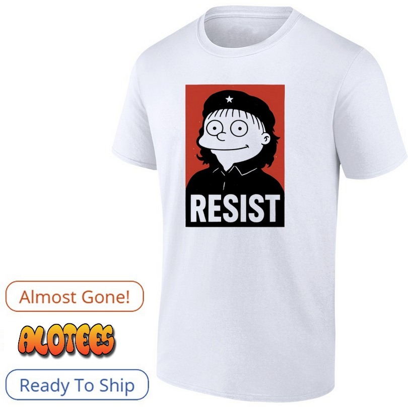 Lisa resist style Shepard Fairey satire cartoon T Shirt