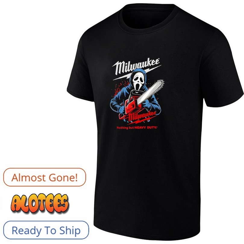 Milwaukee Tools Ghost Face With Chainsaw Halloween T Shirt