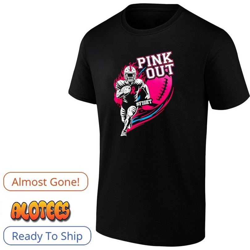 Pink Out Football Breast Cancer Awareness Shirt