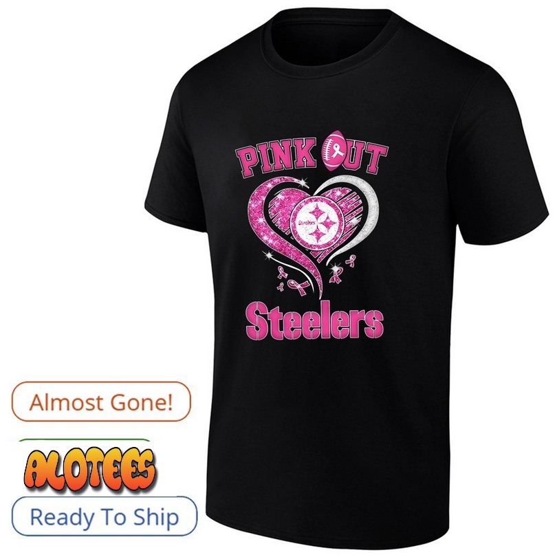 Pink out Pittsburgh Steelers football autism awareness shirt
