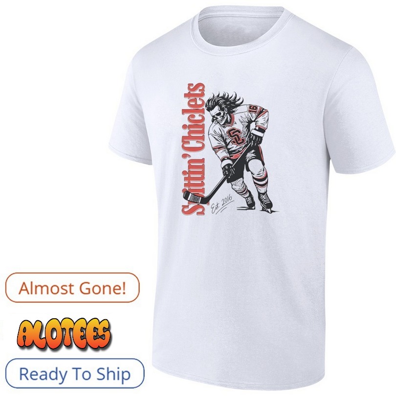 Spittin Chiclets Skullet Vertical Hockey Shirt