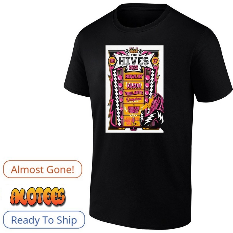 The Hives Portland Oregon Concert Poster T Shirt