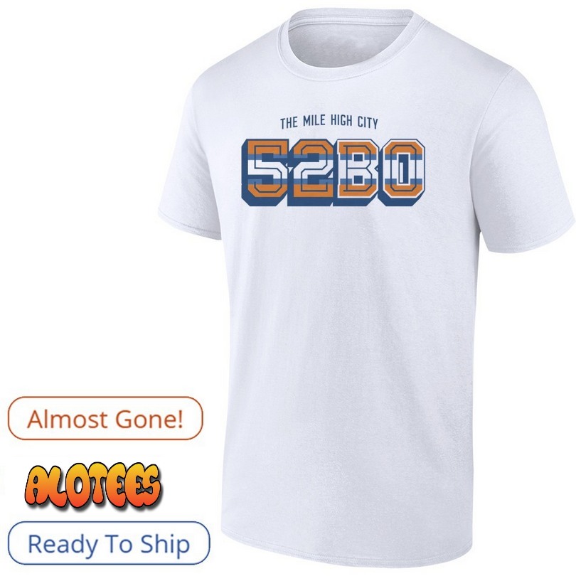 The mile high city 52BO Denver Broncos T Shirt
