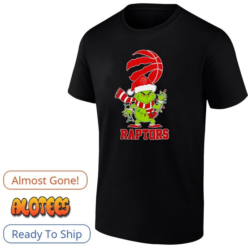 Toronto Raptors x Grinch Santa NBA Christmas T Shirt