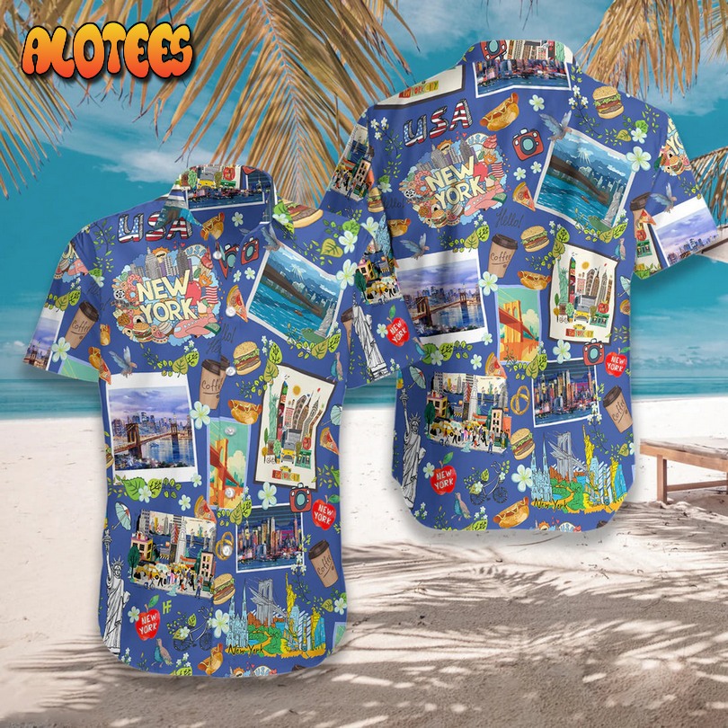 Amazing New York City Love Cool Design Aloha Hawaiian Shirt