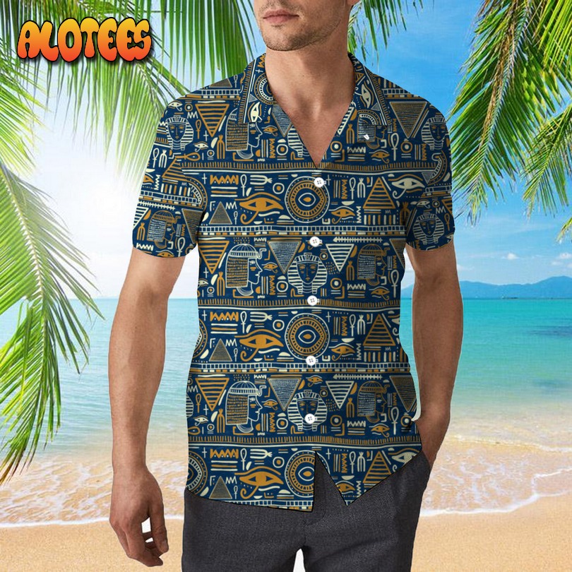 Ancient Egyptian Tribal Hawaiian Shirt