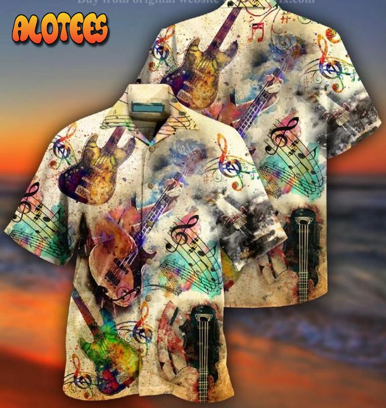 Bass Guitar Hawaiian Shirt