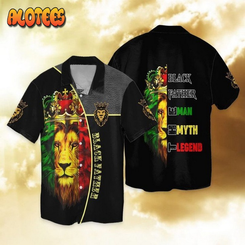 Black Father Man Myth Legend Hawaiian Shirt