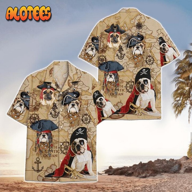 Bulldog Pirates Hawaiian Shirt