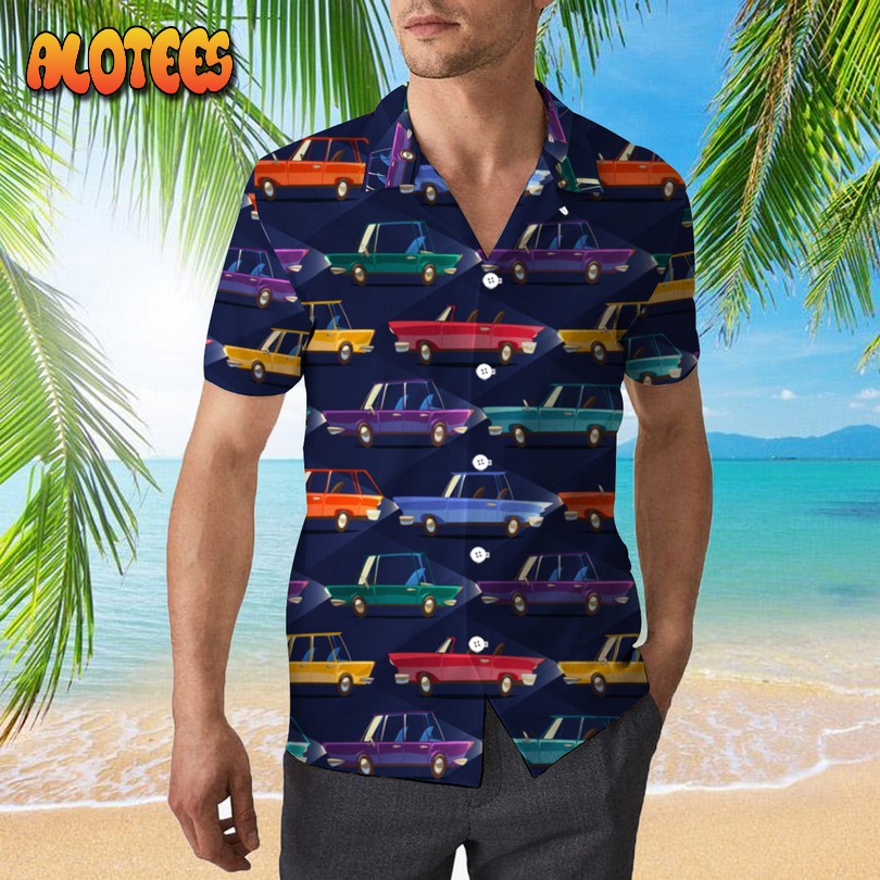 Cars Retro Style Hawaiian Shirt