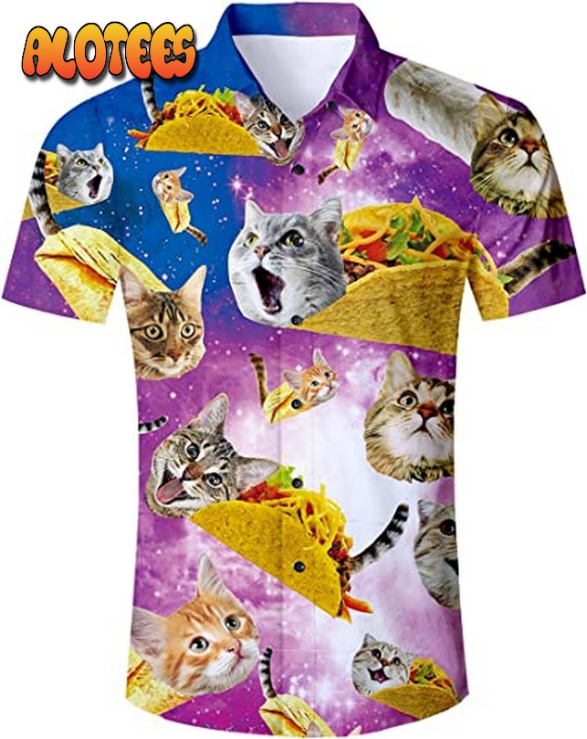 Cat Tropical Beach Holiday Hawaiian Shirt