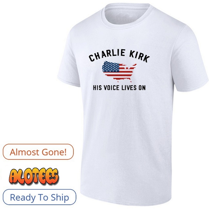 Charlie Kirk His Voice Lives On Printed Casual shirt