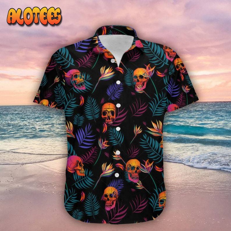 Colorful Skull Hawaiian Shirt