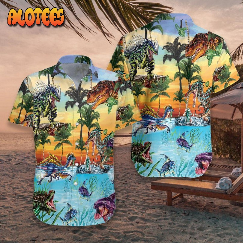 Dinosaur Hawaiian Shirt