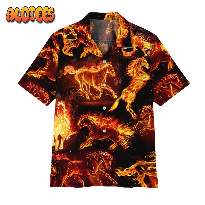 Fire Horse Hawaiian Shirt