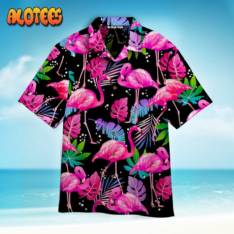 Flamingo Leaf Summer Hawaiian Shirt