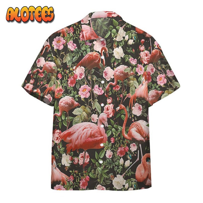 Floral And Flamingo Hawaiian Shirt