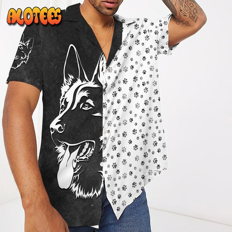 Foot Print Dogs Hawaiian Shirt