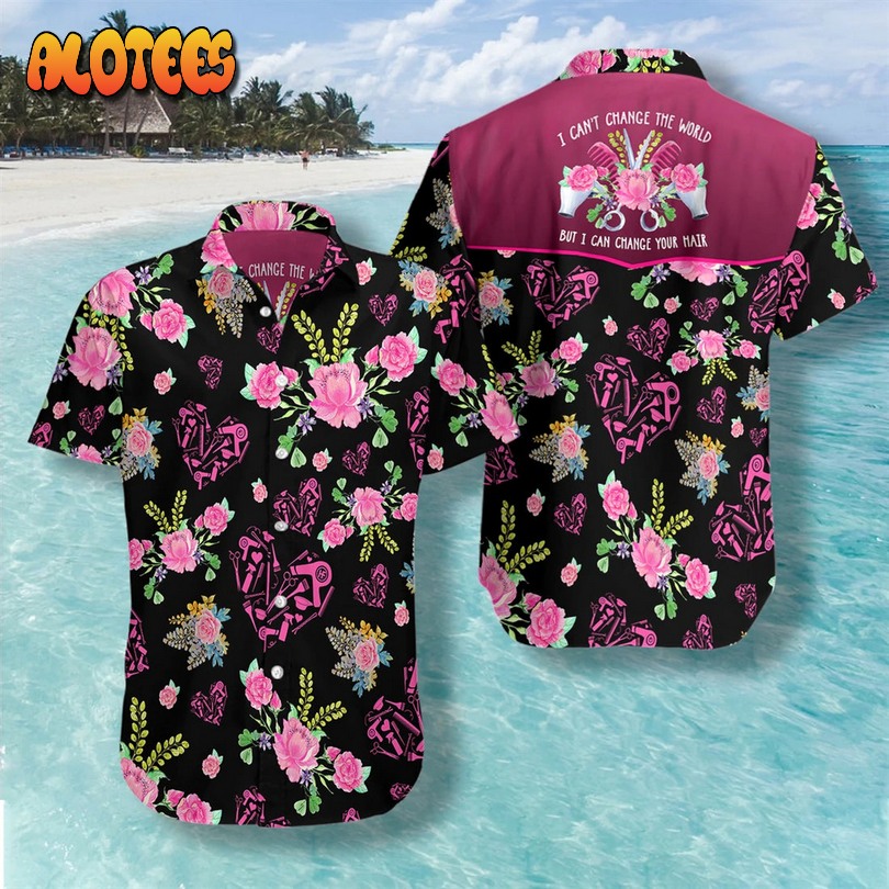 Funny Hair Stylist Cool Design Aloha Hawaiian Shirt