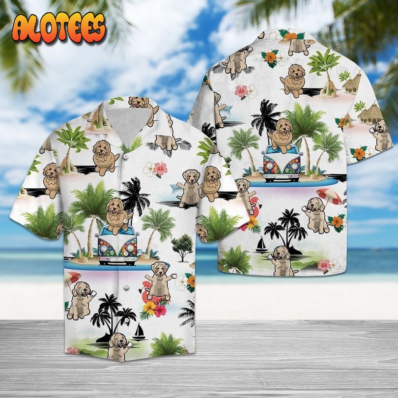 Goldendoodle Vacation Multicolor Hawaiian Shirt
