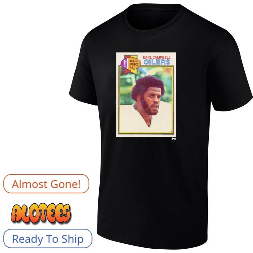 Houston Oilers Earl Campbell Trading Card shirt