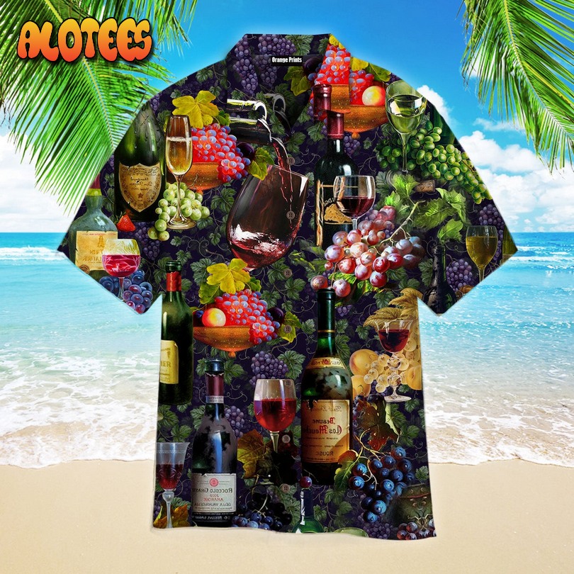 Life Is Better With A Glass Of Wine Hawaiian Shirt