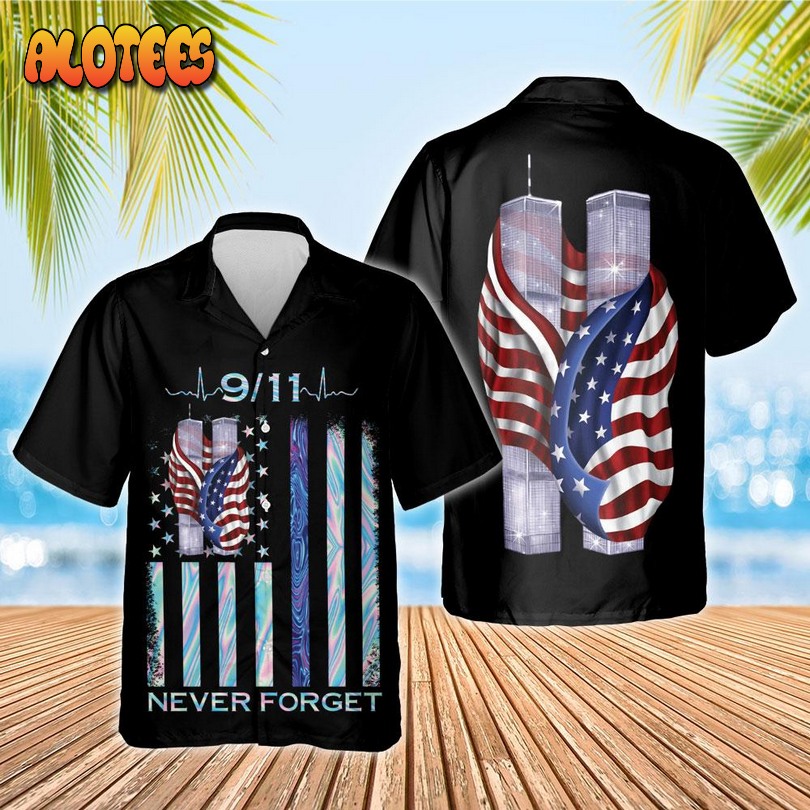 Patriot Day 911 Never Forget Hawaiian Shirt
