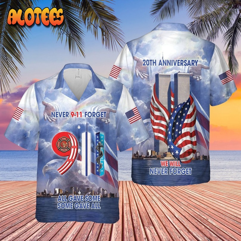 Patriot day Never forget 911 Hawaiian Shirt
