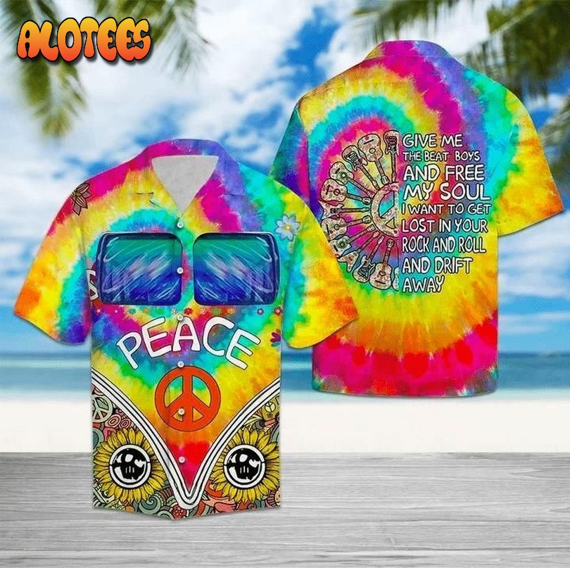Peace Tie Dye Give Me A Beat Boys And Free My Soul Hawaiian Shirt