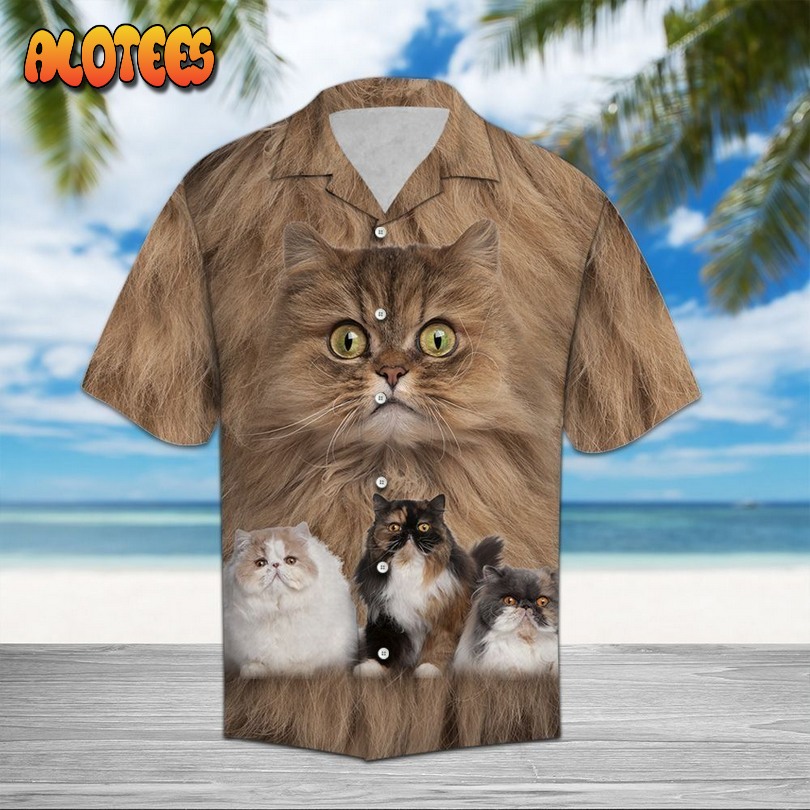 Persian Cat Great Brown Nice Hawaiian Shirt