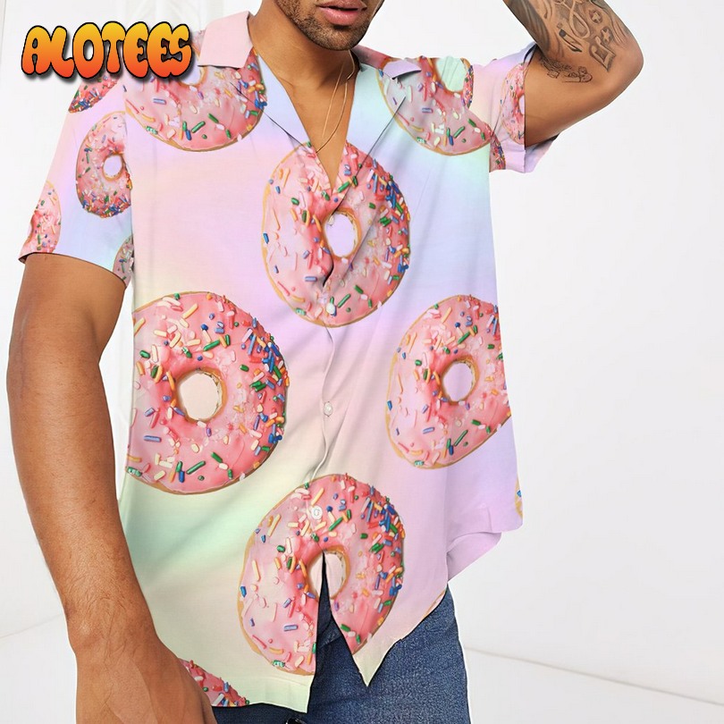 Pink Donuts Hawaiian Shirt