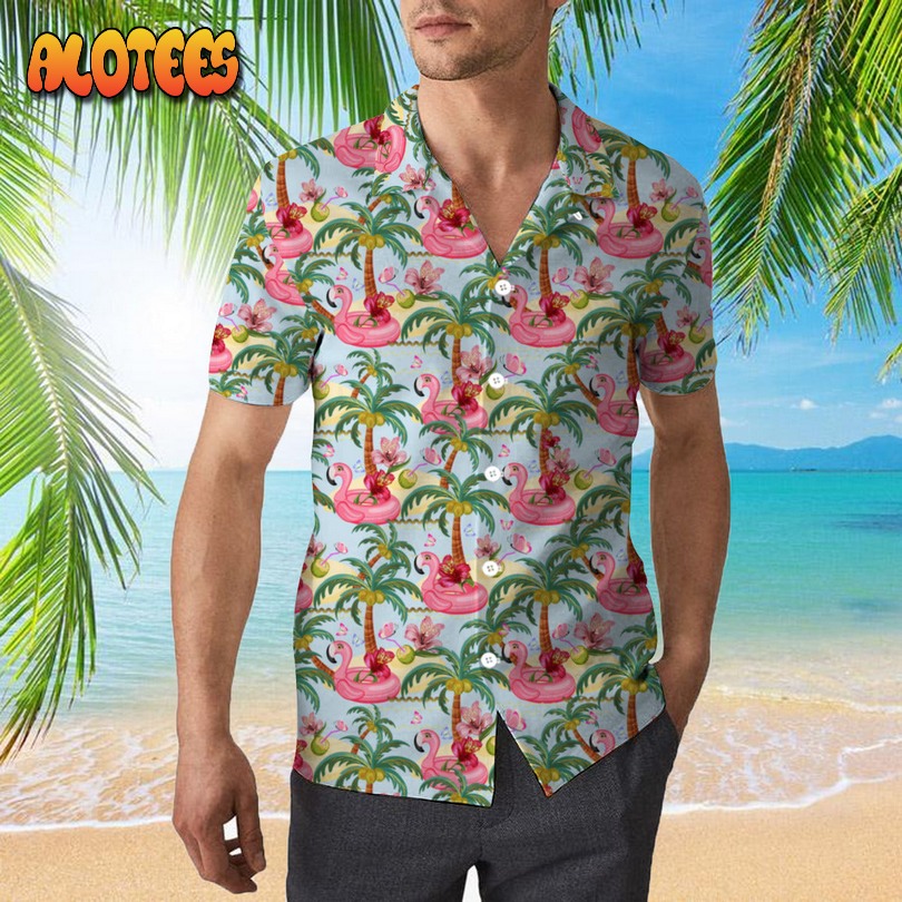 Pink Flamingos Summer Tropical Hawaiian Shirt