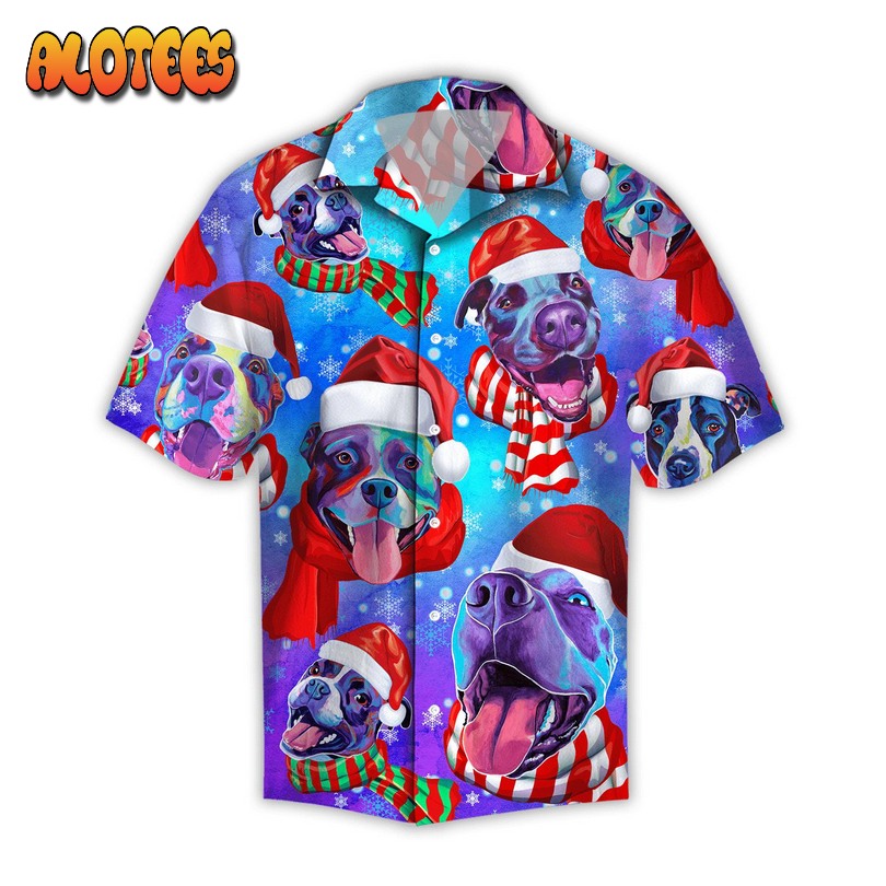Pit Bull Xmas Unisex Hawaiian Shirt