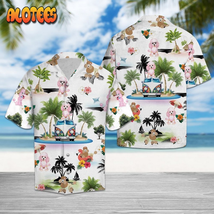 Poodle Vacation Multicolor Unique Hawaiian Shirt