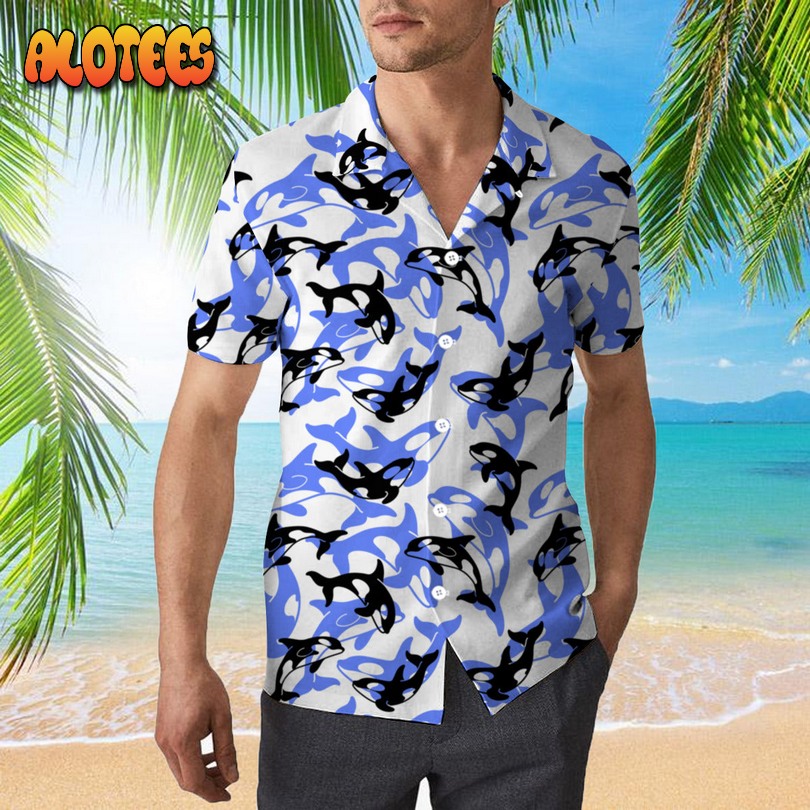 Realistic Whale Orcinus Hawaiian Shirt