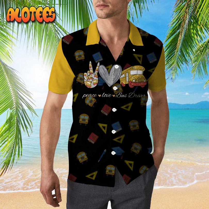 School Bus Driver Life Hawaiian Shirt