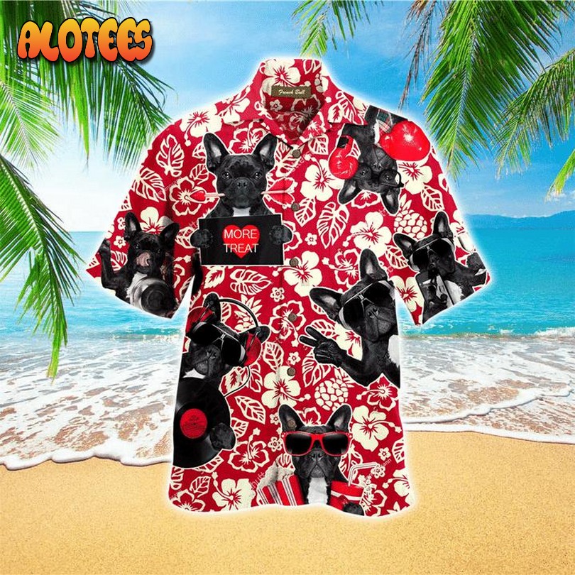 Stay Cool Frenchie Bulldog International Dog Day Hawaiian Shirt